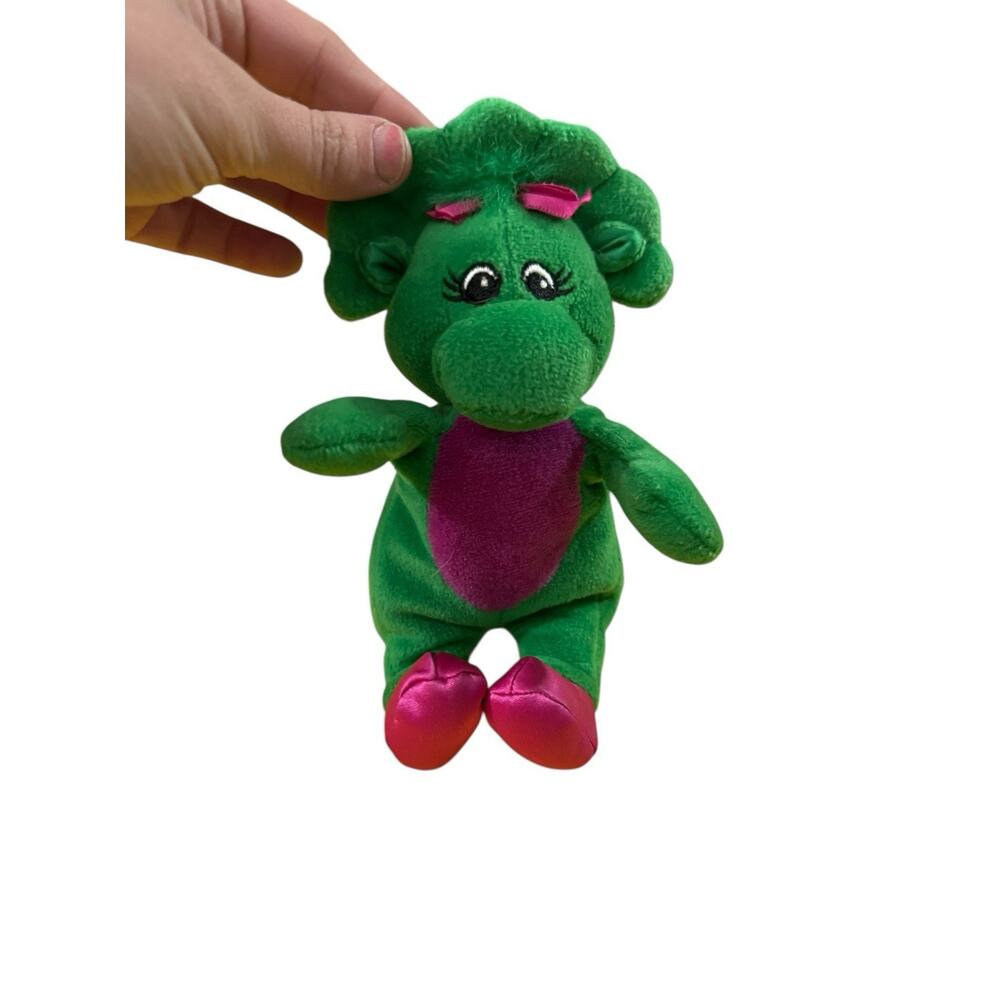 Vintage 1997 Baby Bop Barney 8" Dinosaur Gund Beanbag Stuffed Animal Plush Lyons